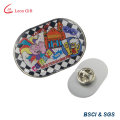 Zinc Alloy Silver 3D Metal Badge Pin with Your Own Design